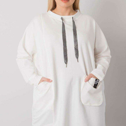 Chic Maroon Long Sleeve Tunic with Pockets