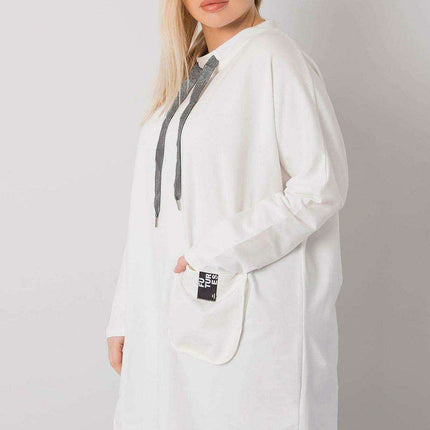 Chic Maroon Long Sleeve Tunic with Pockets