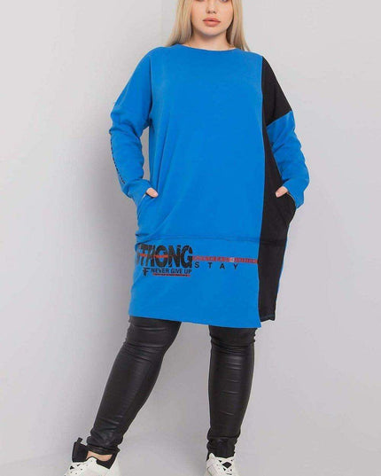 Chic Maroon Long Sleeve Tunic with Convenient Pockets