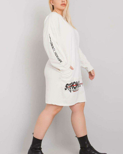 Chic Maroon Long Sleeve Tunic with Convenient Pockets