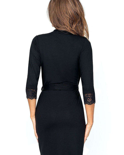 Luxe Floral Lace Viscose Lounge Robe