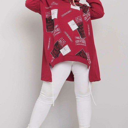 Navy Graphic Hoodie with Embroidery Detailing