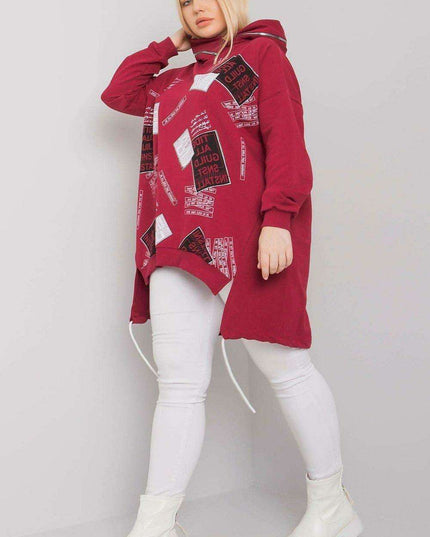 Navy Graphic Hoodie with Embroidery Detailing