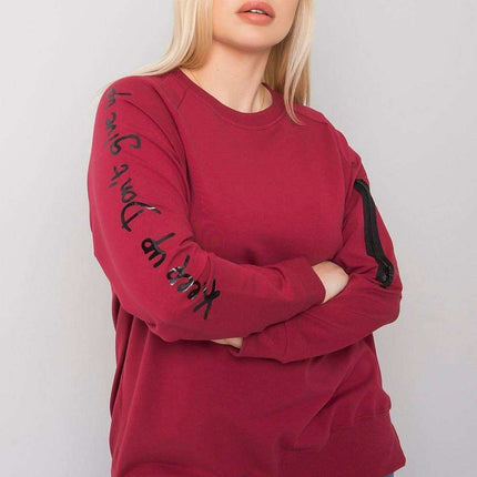 Trendy Zipper-Detail Oversized Sweatshirt