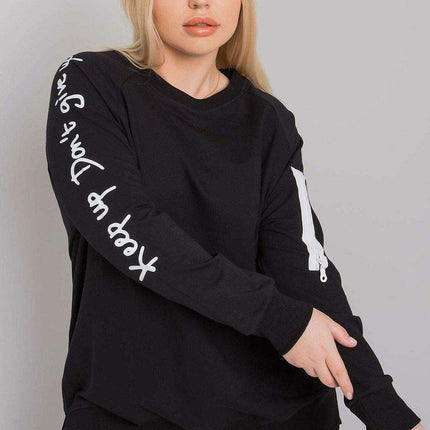 Trendy Zipper-Detail Oversized Sweatshirt