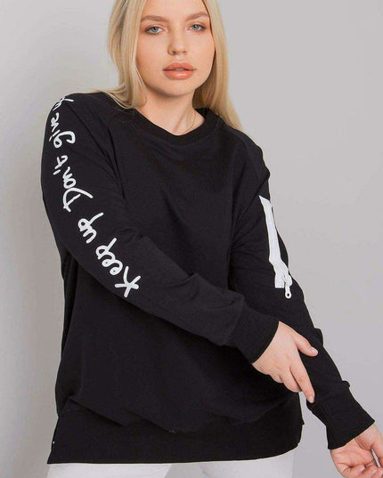 Trendy Zipper-Detail Oversized Sweatshirt
