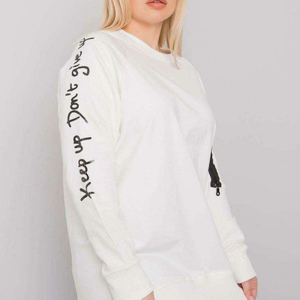 Trendy Zipper-Detail Oversized Sweatshirt
