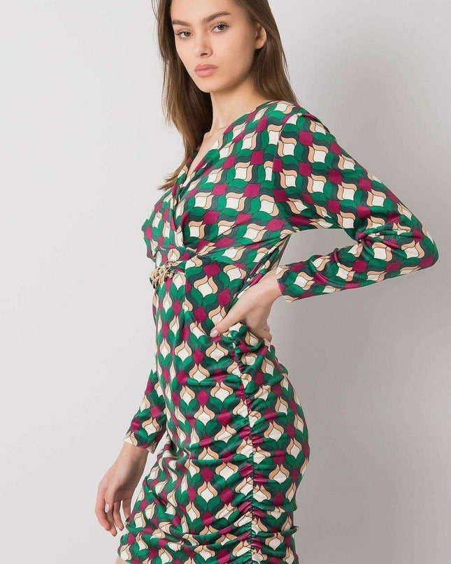 Elegant Black Velour Dress Daydress Italy For Modern Women