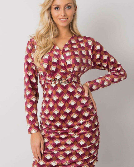 Elegant Black Velour Dress Daydress Italy For Modern Women