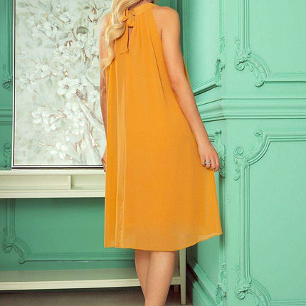 Chic Mocca Chiffon Daydress Set with Belt - Numoco