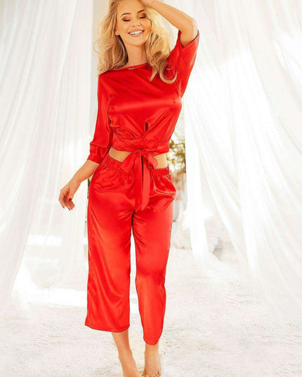 Elegant Satin Ensemble: Patong Charm Set