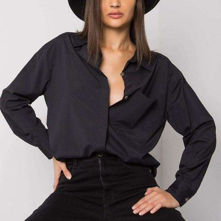 Chic White Long Sleeve Button-Up Shirt for Women