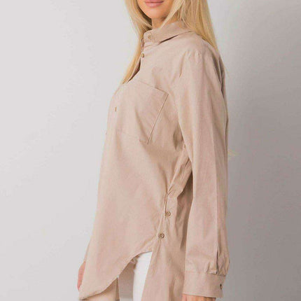 Modern Classic Extended Cut Cotton Shirt in Crisp White