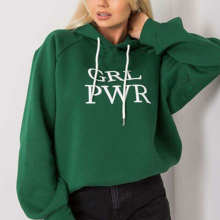 Trendy Women's Hooded Sweatshirt