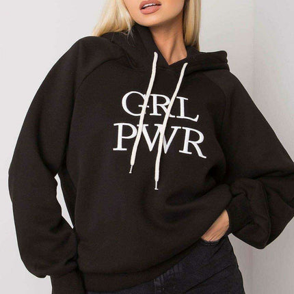 Trendy Women's Hooded Sweatshirt