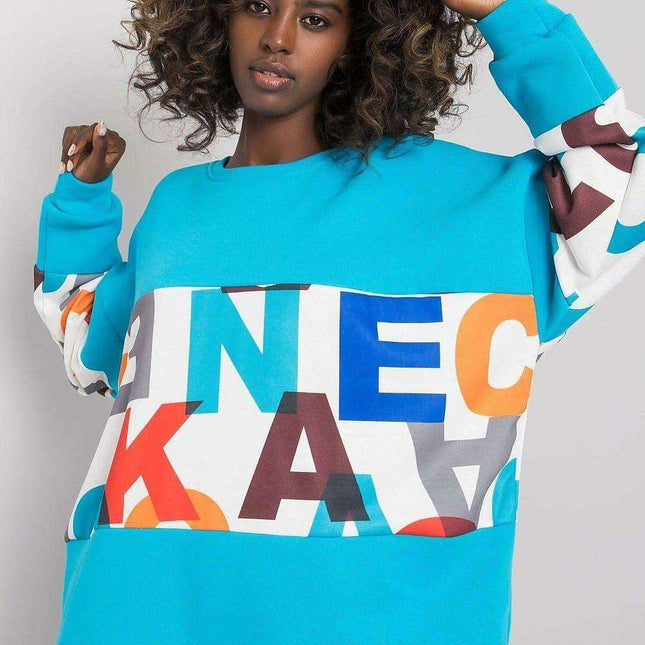 Chic Cotton Blend Women's Casual Pullover Sweatshirt