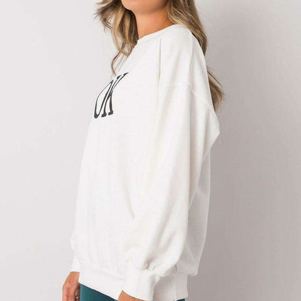Chic Ecru Long Sleeve Sweater
