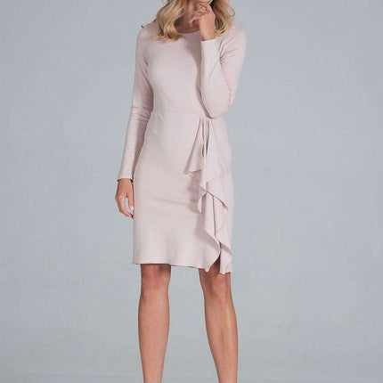 Chic Long Sleeve Evening Dress