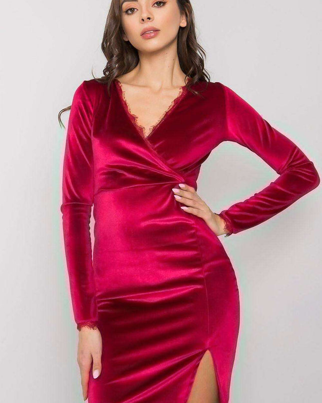 Velvet Elegance Mini Dress Parisian Night Cocktail Dress
