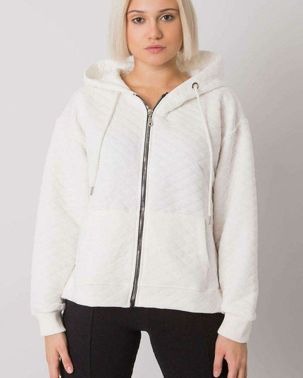 Chic Quilted Ladies' Zip-Up Hoodie