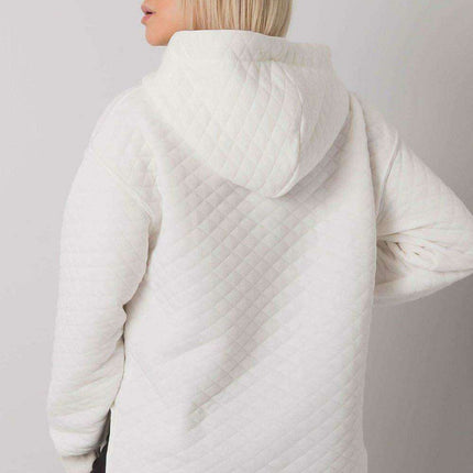 Chic Quilted Ladies' Zip-Up Hoodie