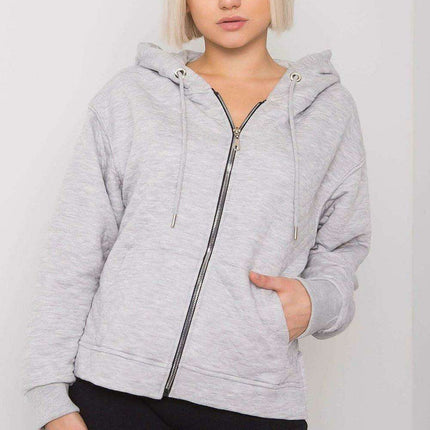 Chic Quilted Ladies' Zip-Up Hoodie