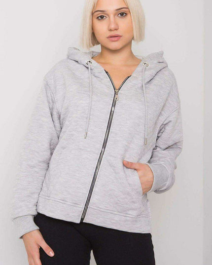 Chic Quilted Ladies' Zip-Up Hoodie
