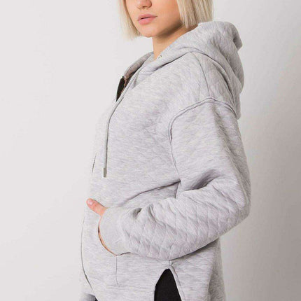 Chic Quilted Ladies' Zip-Up Hoodie