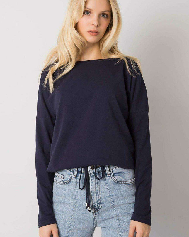 Elegant Cotton Top with Trendy Tie Accent