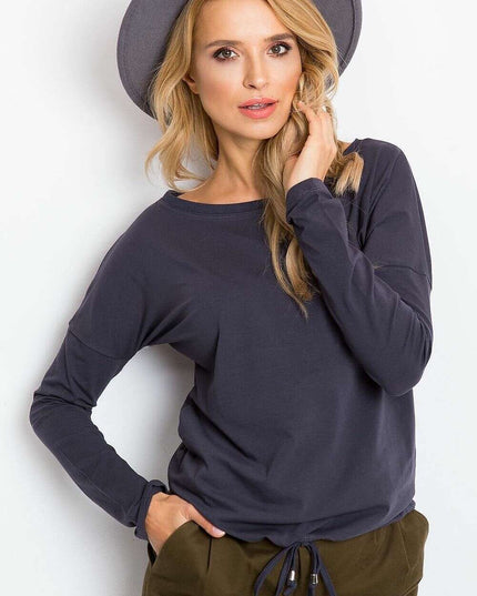 Elegant Cotton Top with Trendy Tie Accent