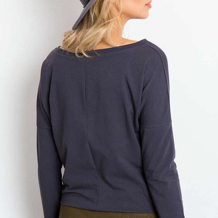 Elegant Cotton Top with Trendy Tie Accent