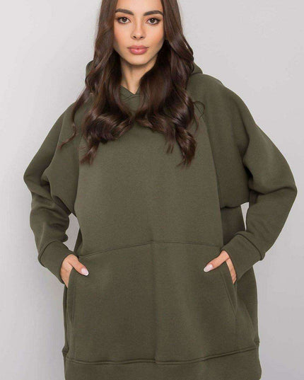 Kangaroo Pocket Longline Hoodie Sweatshirt