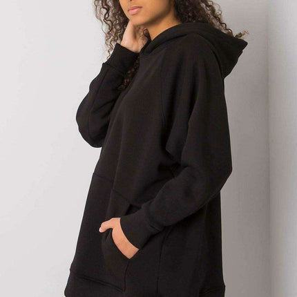 Kangaroo Pocket Longline Hoodie Sweatshirt
