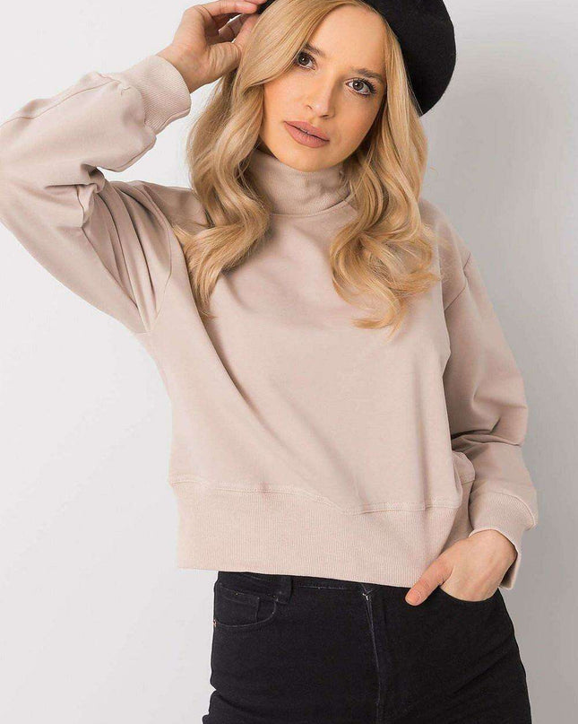 Stylish Women's Turtleneck Sweatshirt