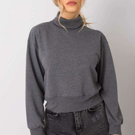 Stylish Women's Turtleneck Sweatshirt