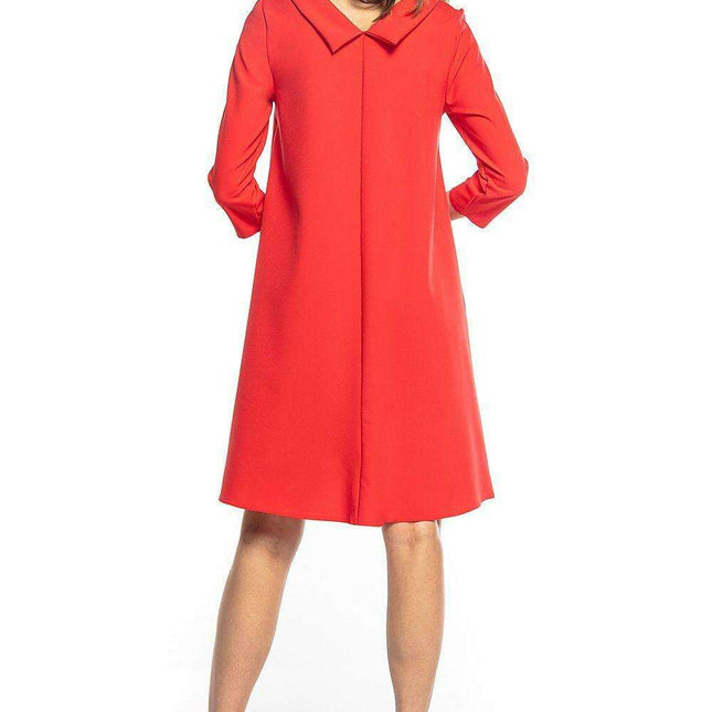 Elegant Trapeze Midi Dress with Vintage Inspiration from Jackie Kennedy