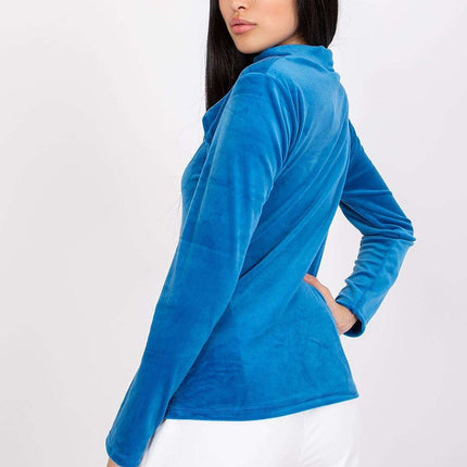 Velvet Collar Top With Edgy Front Detail For Women Online - Très Elite