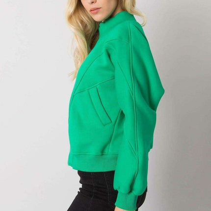 Cozy Cotton-Blend Zip-Up Sweatshirt with Front Pockets