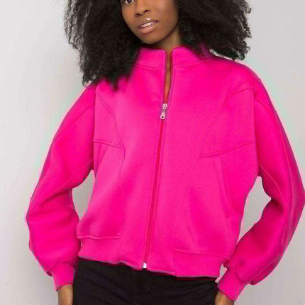 Cozy Cotton-Blend Zip-Up Sweatshirt with Front Pockets