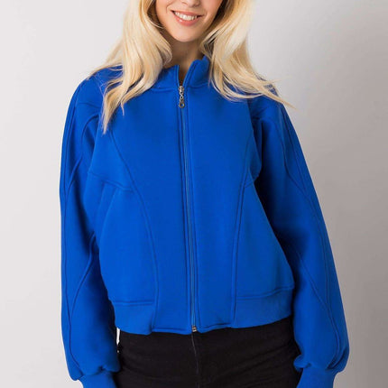 Cozy Cotton-Blend Zip-Up Sweatshirt with Front Pockets - Très Elite