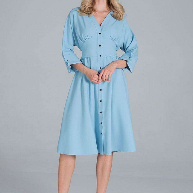 Elegant Sweetheart Kimono Midi Dress with Stylish Wide Sleeves