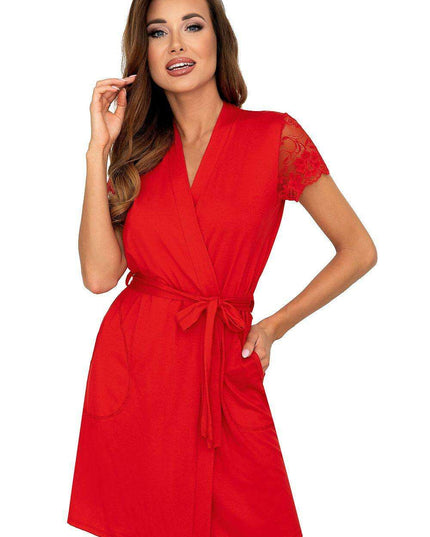 Luxe Floral Lace Viscose Women's Robe