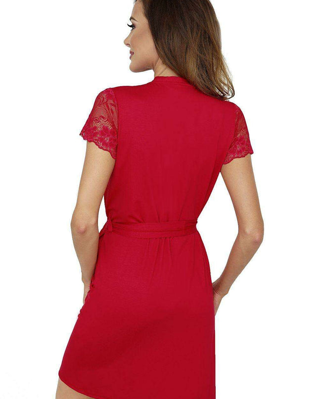 Luxe Floral Lace Viscose Women's Robe