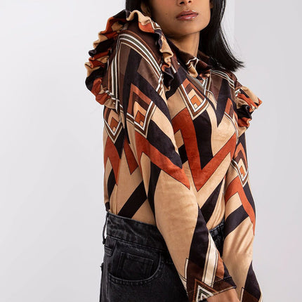 Elegant Velvet Floral Top for Any Occasion European Crafted - Très Elite
