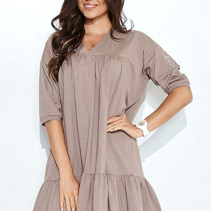 Stylish Oversized Knit Sweatshirt Dress