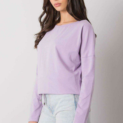 Elegant Cotton Top with Trendy Tie Accent