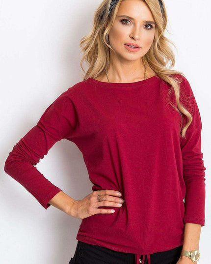 Elegant Cotton Top with Trendy Tie Accent