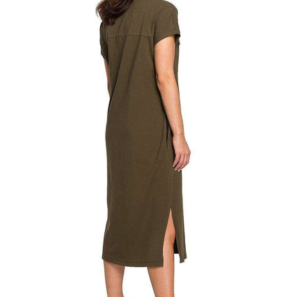Chic Adjustable Belted Safari Shirt Dress for Every Occasion