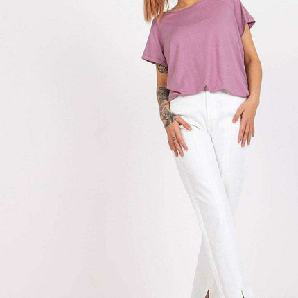 Elegant Bow-Back Short Sleeve Top