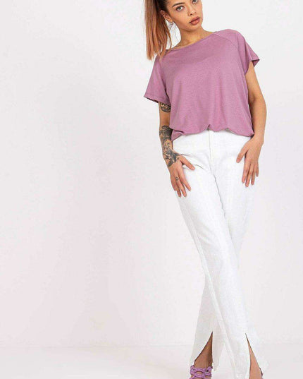 Elegant Bow-Back Short Sleeve Top